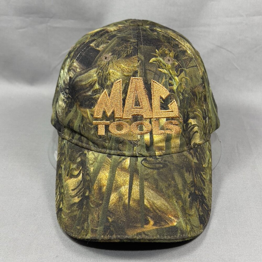 MacTools Strap Back Hat Cap Fishouflage Outdoor Green Bass Camouflage Fish Mens
